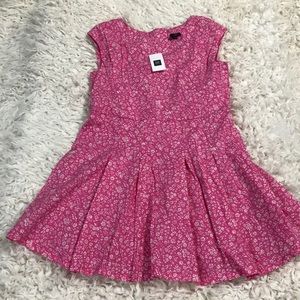 Gap kids NWT pink floral calico dress size6-7